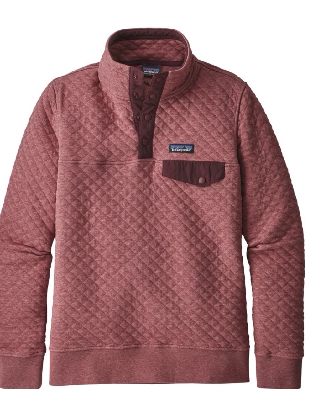 Patagonia Quilted Snap-T Pullover in Rosewood